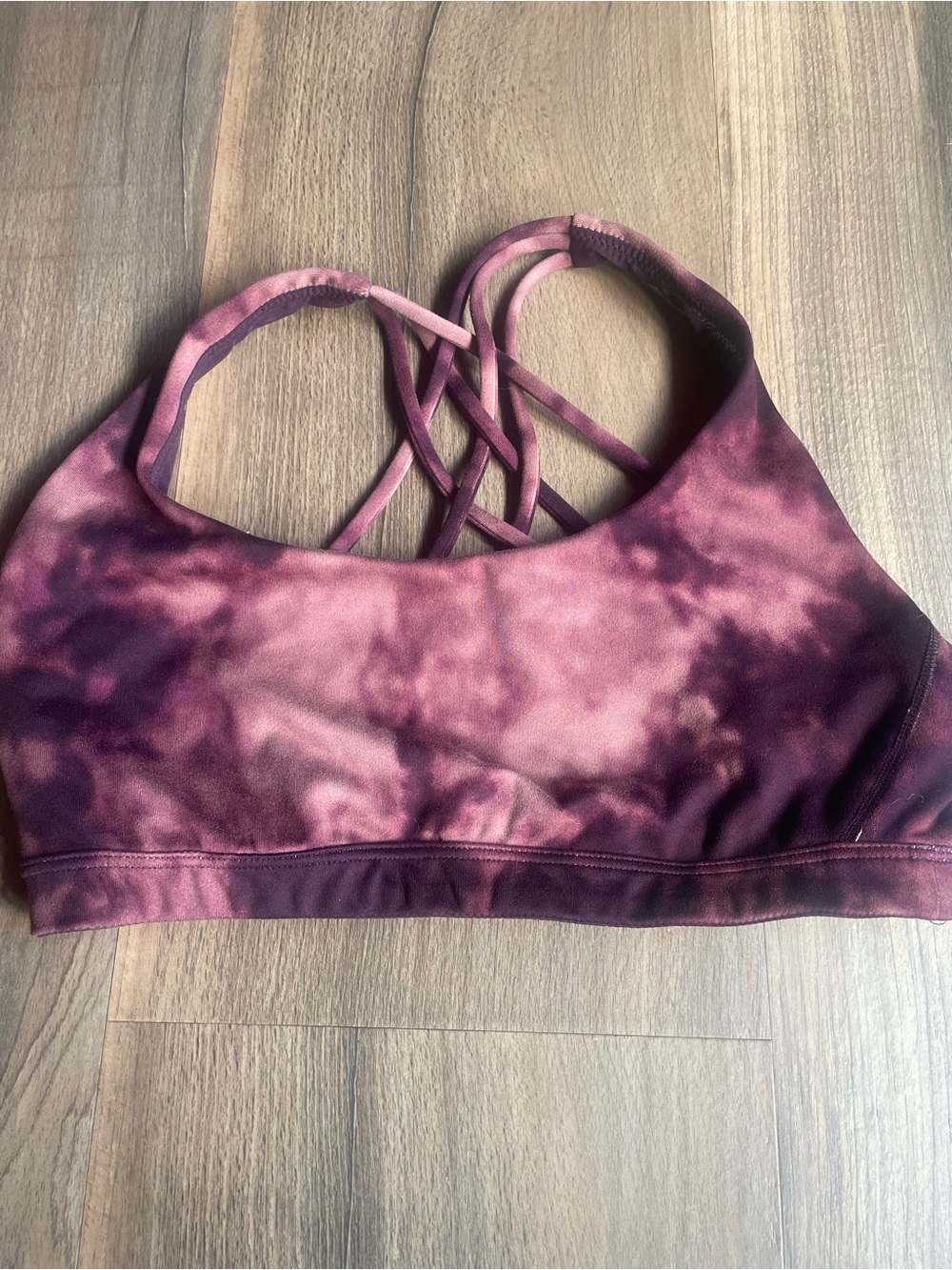 Victoria's Secret Mauve Tie-Dye Crisscross Sports Bra